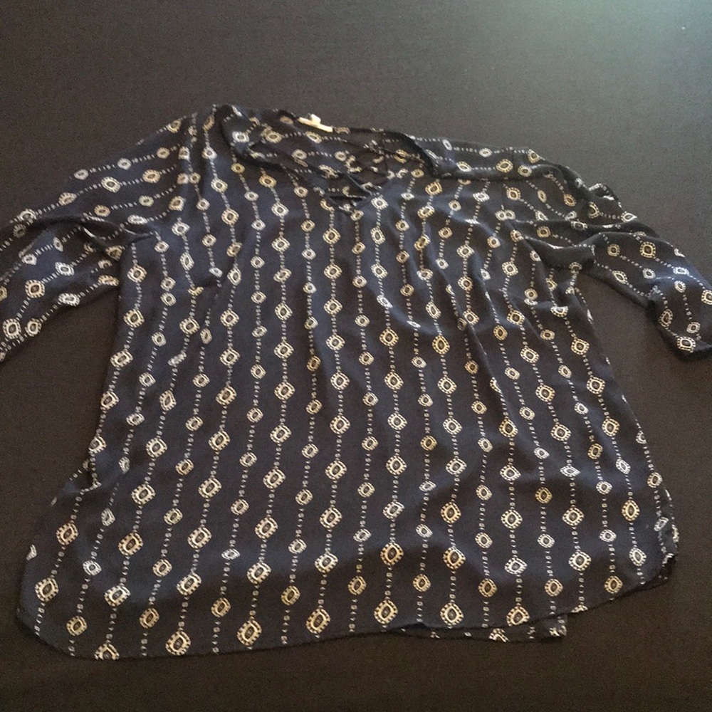 Plus Size Blue Blouse